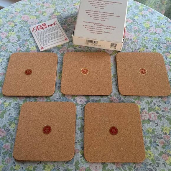 Vintage Pimpernel Alphabet Magnolia Coasters "M" – Set of 5, England - Picture 7 of 8